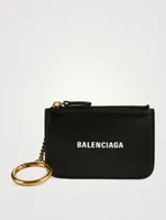 Cash Leather Card Case With Keyring