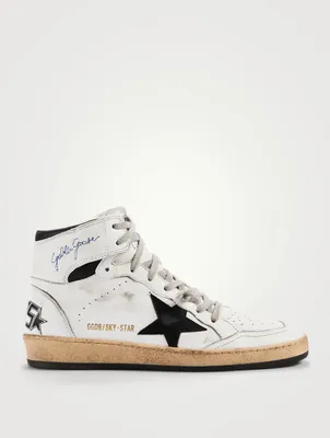 Sky Star High-Top Leather Sneakers