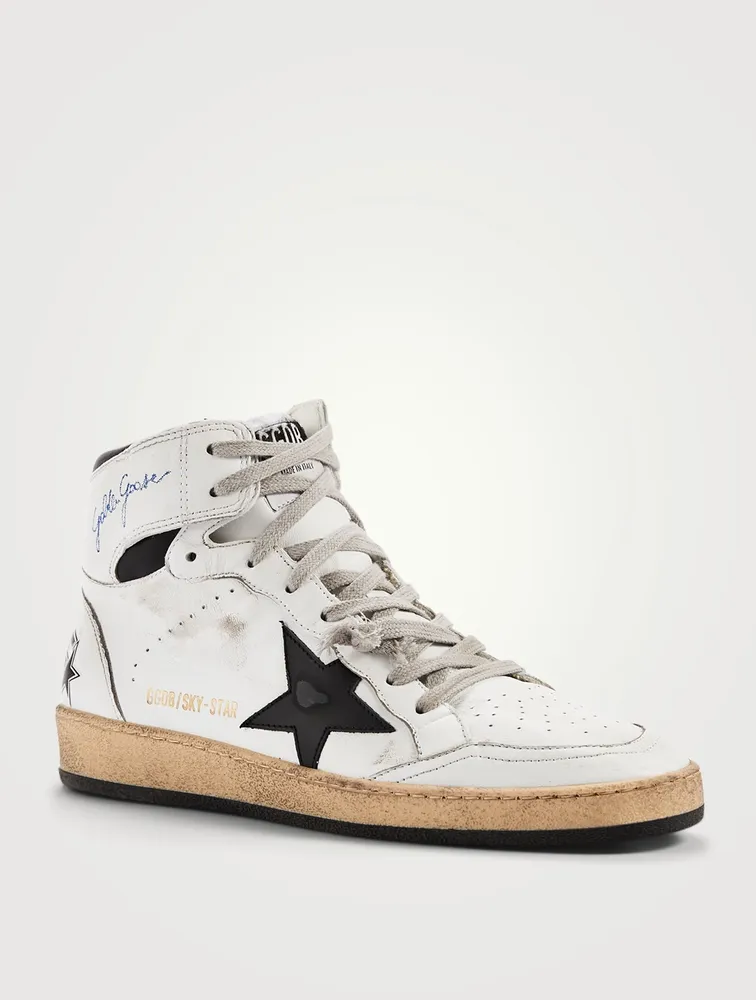 Sky Star High-Top Leather Sneakers