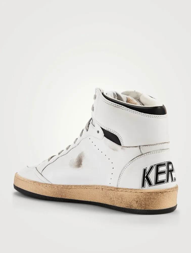 Sky Star High-Top Leather Sneakers