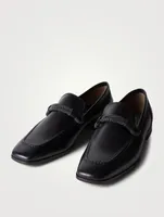 Leather Loafers With Monili Band