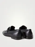 Leather Loafers With Monili Band