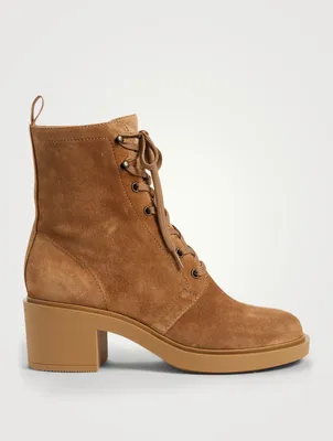 Foster Suede Lace-Up Ankle Boots