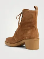 Foster Suede Lace-Up Ankle Boots