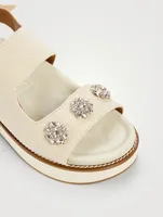 Juta Slingback Sandals with Crystal