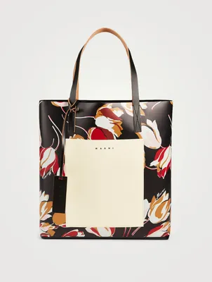 Shopper Tote Bag In Windblown Print