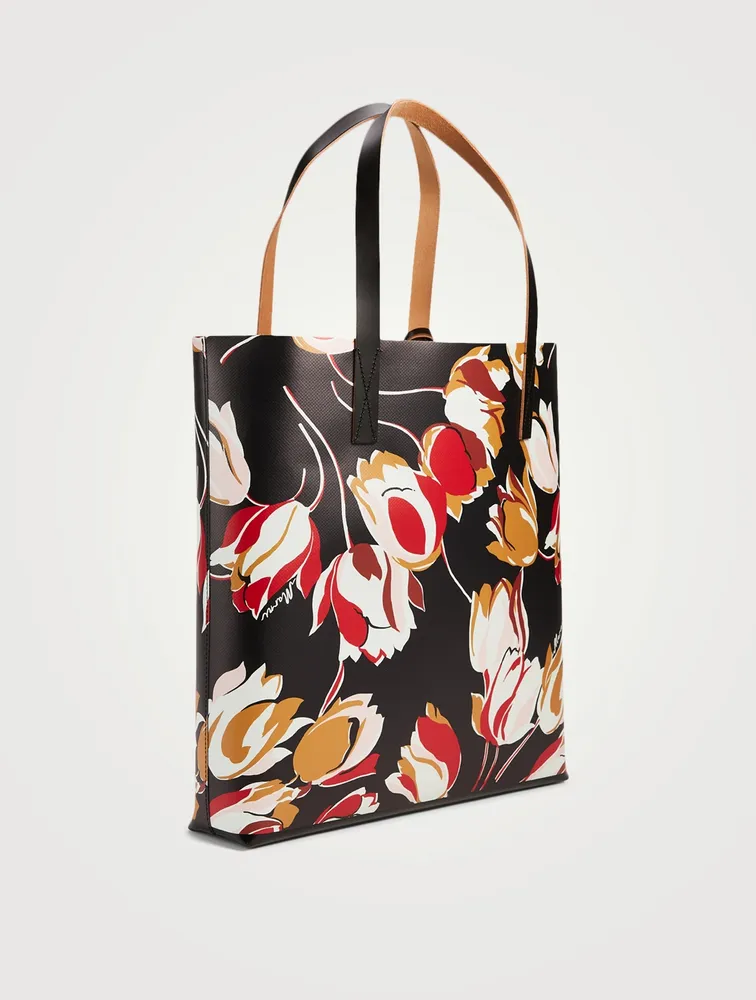 Shopper Tote Bag In Windblown Print