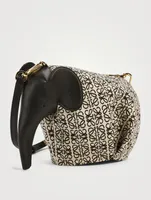 Mini Canvas Anagram Jacquard Elephant Bag