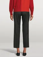 Flavin Stretch Wool Cropped Trousers