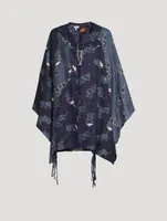 Paula's Ibiza Linen Kaftan Crocus Print