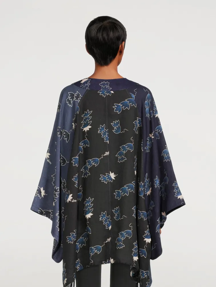 Paula's Ibiza Linen Kaftan Crocus Print