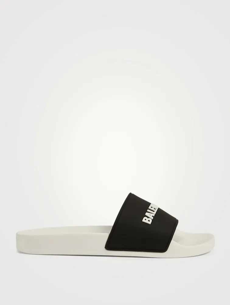 Logo Rubber Pool Slide Sandals