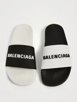 Logo Rubber Pool Slide Sandals