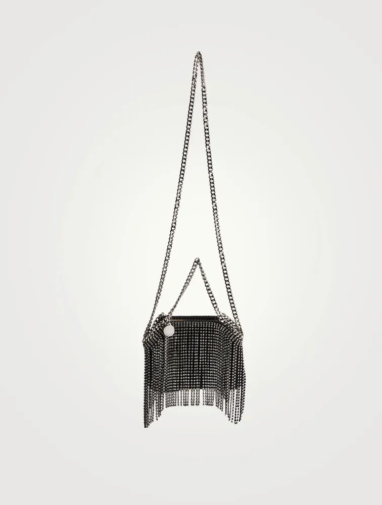 Mini Falabella Tote Bag With Crystal Fringe