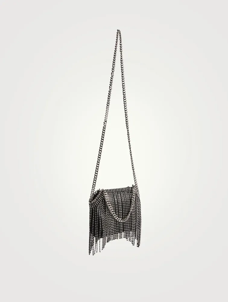 Mini Falabella Tote Bag With Crystal Fringe