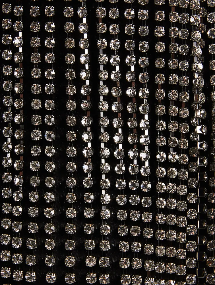 Mini Falabella Tote Bag With Crystal Fringe