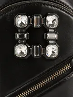Mini Walky Viv Strass Buckle Leather Backpack