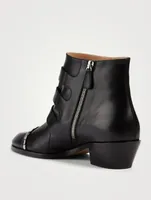 Idol Leather Boots With Buckles
