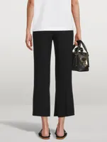 Crepe Straight-Leg Pants