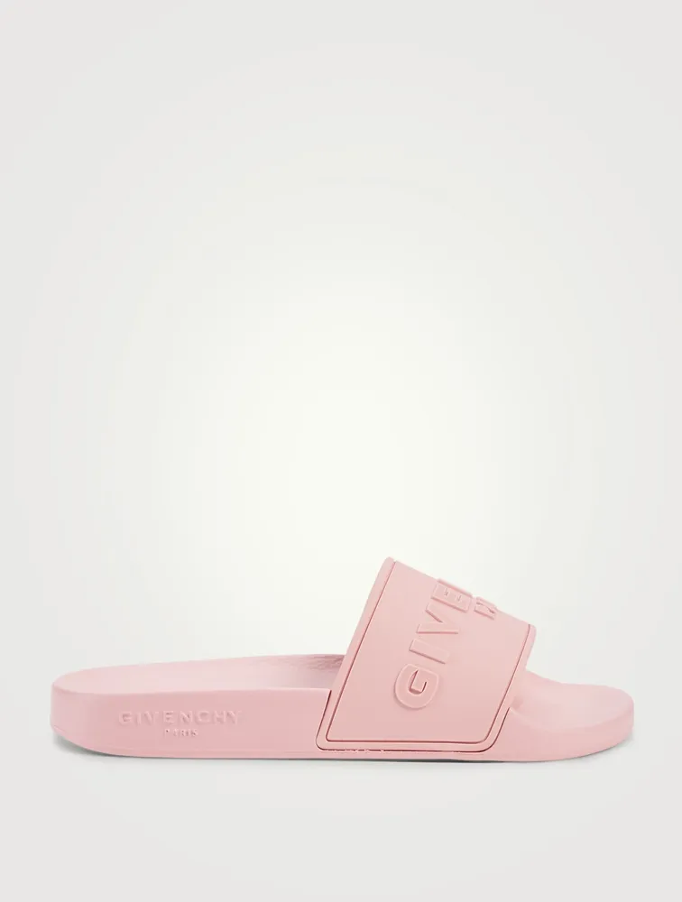 Rubber Logo Pool Slide Sandals