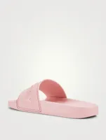 Rubber Logo Pool Slide Sandals