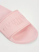 Rubber Logo Pool Slide Sandals