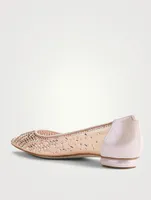 Crystal Mesh Ballet Flats