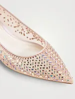 Crystal Mesh Ballet Flats