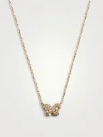 Love Letter 14K Gold Pavé Butterfly Necklace With Diamonds