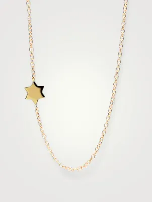 Love Letter 14K Gold Star of David Necklace