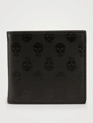 Biker Skull Leather Bifold Wallet