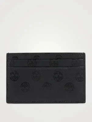 Biker Skull Leather Card Holder