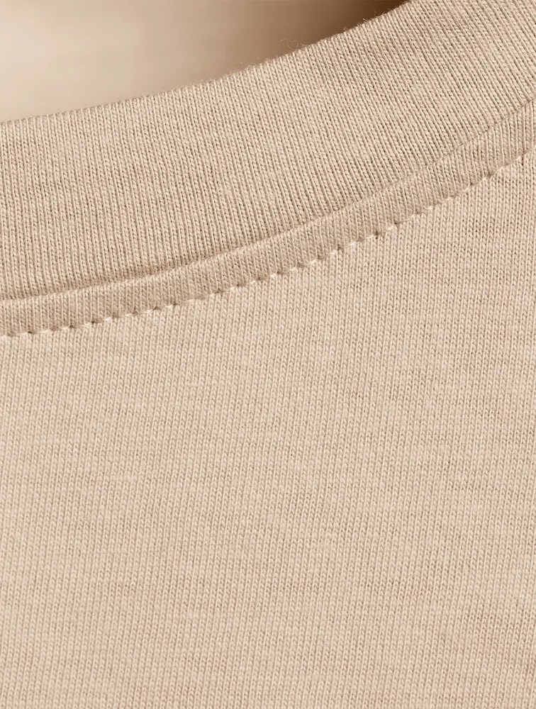 The Boxy Organic Cotton Long-Sleeve T-Shirt Midi Dress