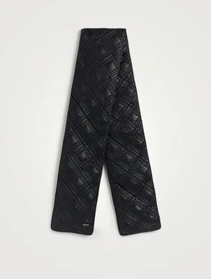 Nylon Diamond Puffer Scarf