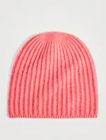 Cashmere Rib Stitch Beanie