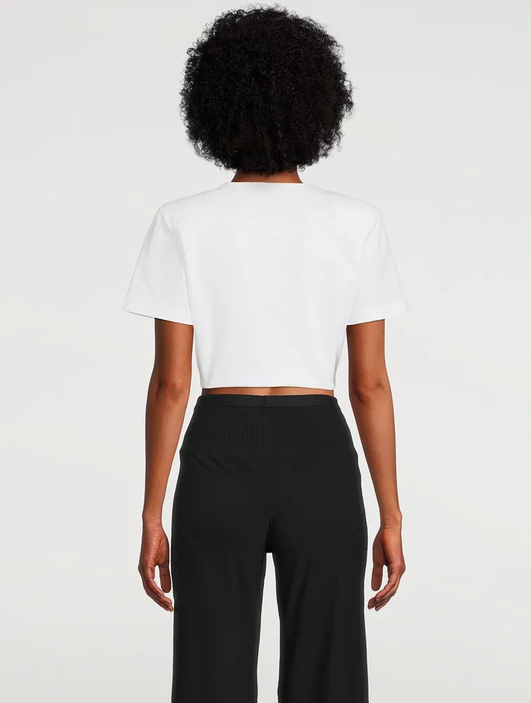 Keila Organic Cotton Twisted Crop Top