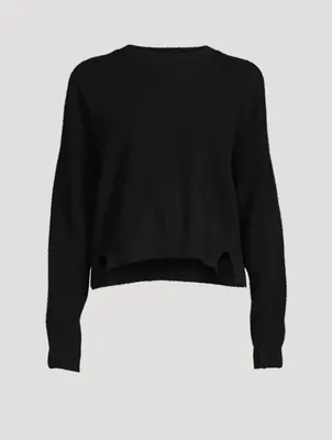 Reversed Cashmere Crewneck Sweater