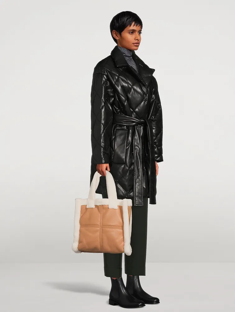 Medium Lolita Faux Shearling Tote Bag