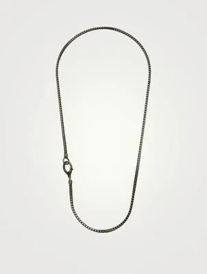 Ulysses Oxidized Silver Mesh Necklace