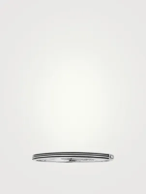 Acies Single Polished Silver Cuff Bracelet