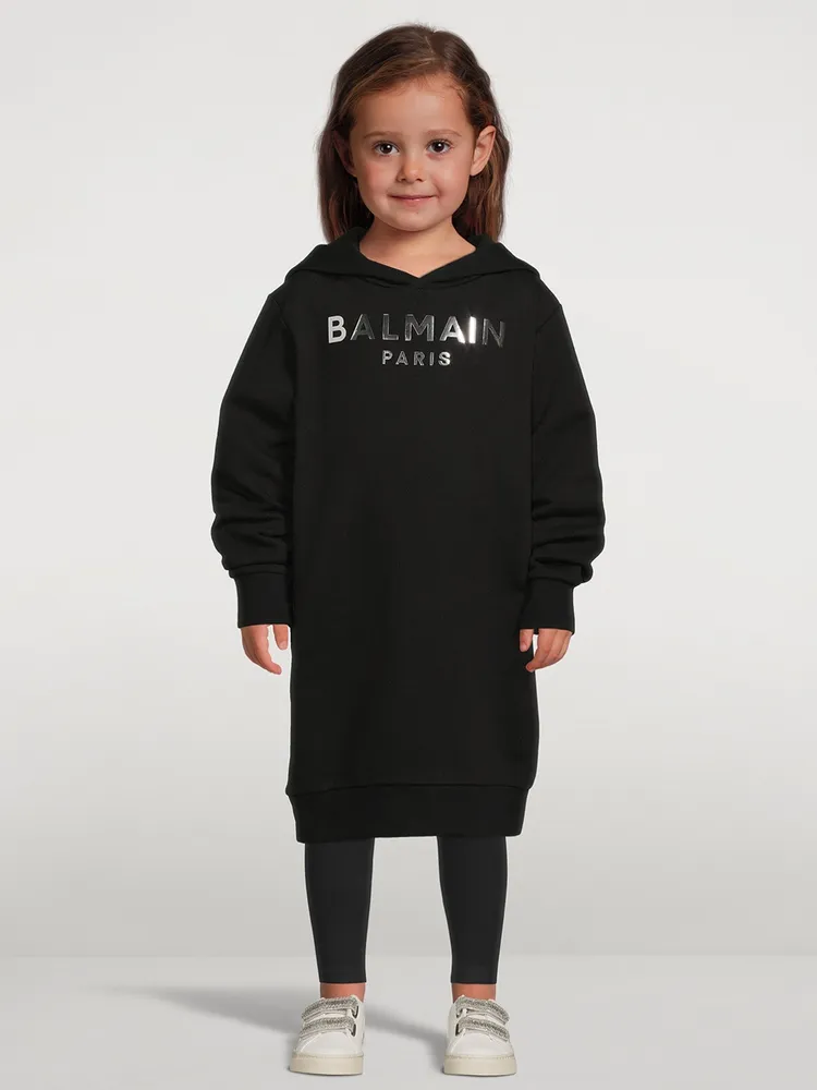 Kids Cotton Hoodie Dress