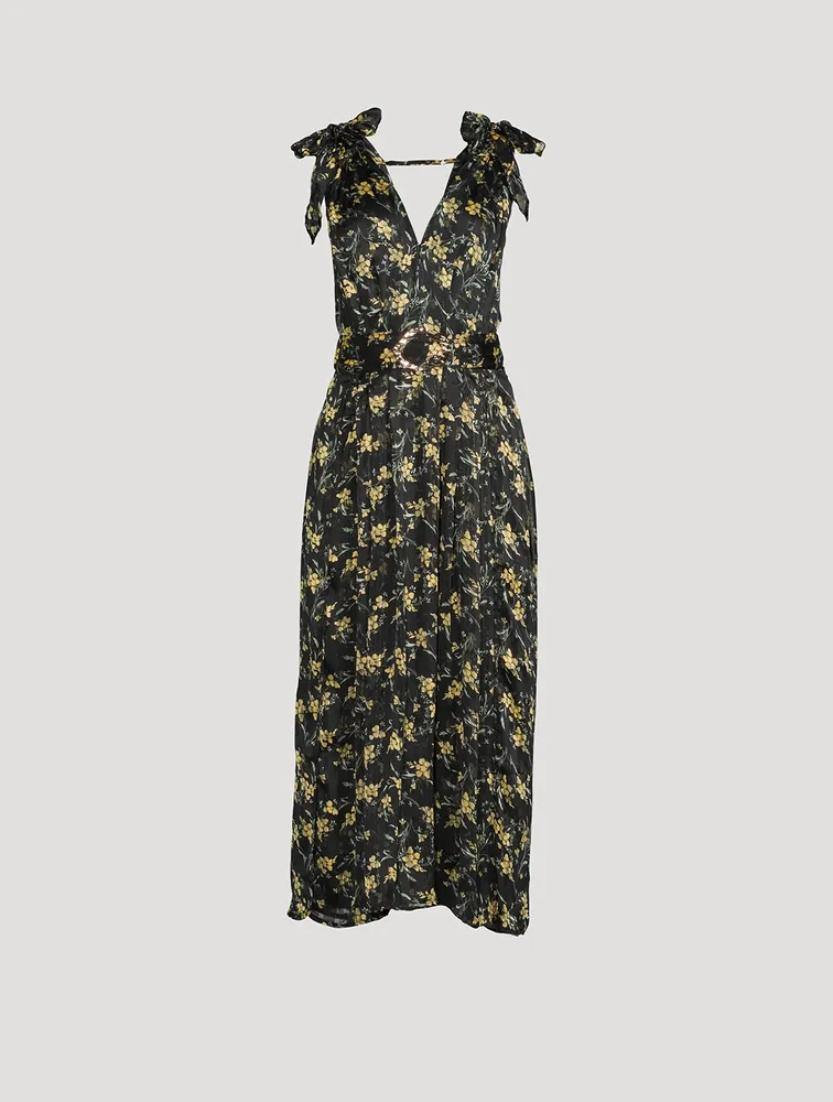 Kimber Printed Chiffon Midi Dress