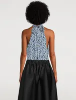 Madison Printed Chiffon Sleeveless Top