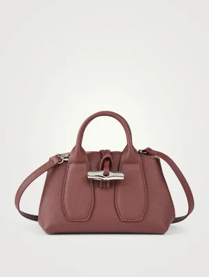 XS Roseau Leather Top Handle Bag