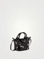 Small Le Pliage Patent Leather Top Handle Bag