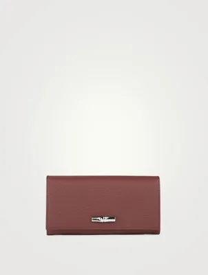 Roseau Leather Long Continental Wallet