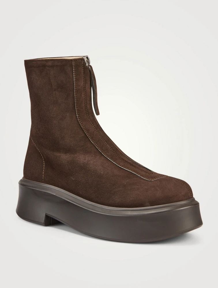 Zipped 1 Suede Ankle Boots
