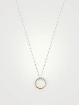 Engraved Ring Necklace