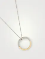 Engraved Ring Necklace