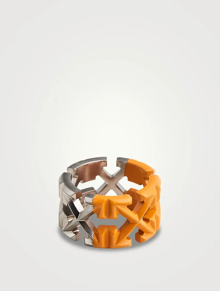 Bicolour Multi Arrows Ring